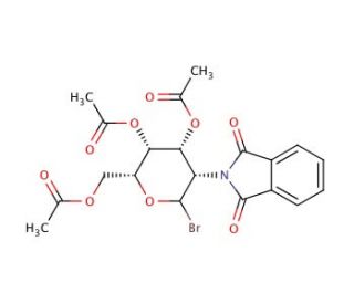 Bromo-2-deoxy-2-N-phthalimido-3,4,6-tri-O-acetyl-alpha,beta-D-glucopyranoside - chemical structure image