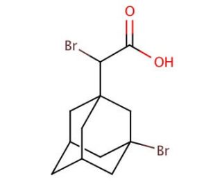 Bromo(3-bromo-1-adamantyl)acetic acid - chemical structure image