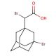 Bromo(3-bromo-1-adamantyl)acetic acid - chemical structure image