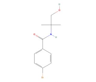 Bromo-N-(2-hydroxy-1,1-dimethylethyl)benzamide (CAS 33708-69-9) - chemical structure image