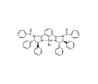 Bromo[[1,3-bis[(4S,5S)-1-benzoyl-4,5-diphenyl-2-imidazolin-2-yl]benzene]palladium(II)] (CAS 1242081-29-3) - chemical structur