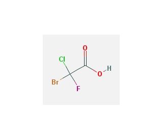 Bromochlorofluoroacetic acid (CAS 354-03-0) - chemical structure image