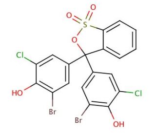 Bromochlorophenol blue (CAS 2553-71-1) - chemical structure image