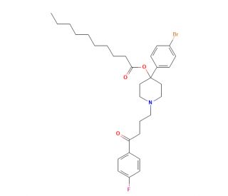 Bromoperidol Decanoate (CAS 75067-66-2) - chemical structure image