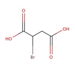 Bromosuccinic acid (CAS 923-06-8) - chemical structure image