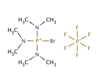 Bromotris(dimethylamino)phosphonium hexafluorophosphate (CAS 50296-37-2) - chemical structure image
