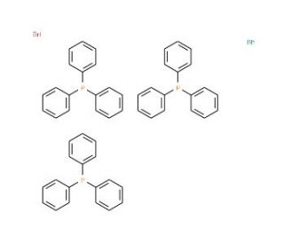 Bromotris(triphenylphosphine)rhodium(I) (CAS 14973-89-8) - chemical structure image