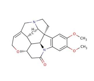 Brucine, Anhydrous (CAS 357-57-3) - chemical structure image