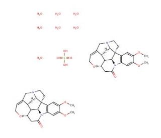 Brucine sulfate heptahydrate (CAS 60583-39-3) - chemical structure image