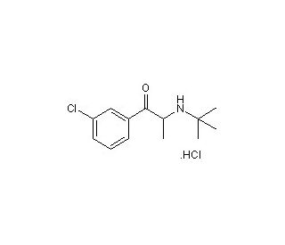 Bupropion HCl (CAS 31677-93-7) - chemical structure image