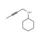 But-2-ynyl-cyclohexyl-amine - chemical structure image
