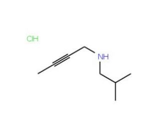 But-2-ynyl-isobutyl-amine hydrochloride - chemical structure image