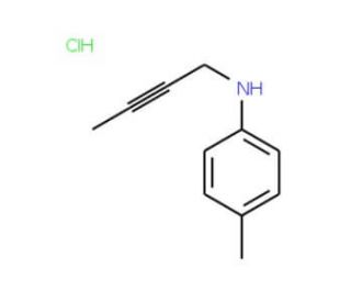 But-2-ynyl-p-tolyl-amine hydrochloride - chemical structure image