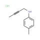 But-2-ynyl-p-tolyl-amine hydrochloride - chemical structure image