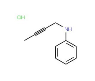 But-2-ynyl-phenyl-amine hydrochloride - chemical structure image