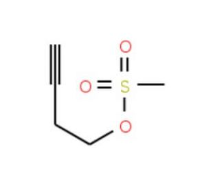 but-3-yn-1-yl methanesulfonate - chemical structure image