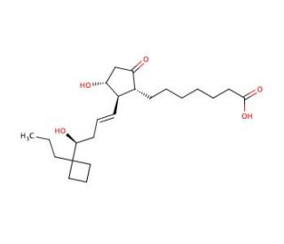 Butaprost, free acid (CAS 433219-55-7) - chemical structure image