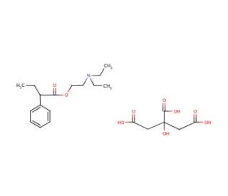 Butethamate citrate salt (CAS 13900-12-4) - chemical structure image