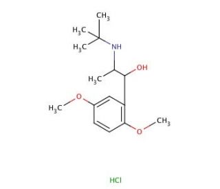 Butoxamine hydrochloride (CAS 5696-15-1) - chemical structure image