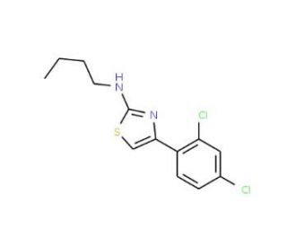 Butyl-[4-(2,4-dichloro-phenyl)-thiazol-2-yl]-amine - chemical structure image