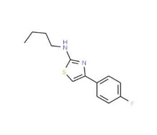 Butyl-[4-(4-fluoro-phenyl)-thiazol-2-yl]-amine - chemical structure image