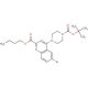 Butyl 4-(4-(tert-butoxycarbonyl)piperazin-1-yl)-6-bromoquinoline-2-carboxylate - chemical structure image