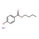 Butyl 4-hydroxybenzoate sodium salt (CAS 36457-20-2) - chemical structure image
