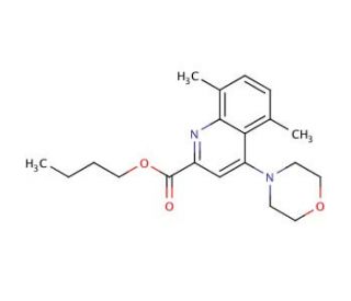 Butyl 5,8-dimethyl-4-morpholinoquinoline-2-carboxylate - chemical structure image