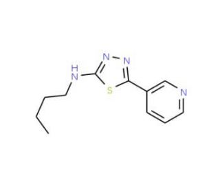 Butyl-(5-pyridin-3-yl-[1,3,4]thiadiazol-2-yl)-amine - chemical structure image