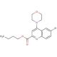 Butyl 6-bromo-4-morpholinoquinoline-2-carboxylate - chemical structure image