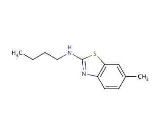 Butyl-(6-methyl-benzothiazol-2-yl)-amine - chemical structure image