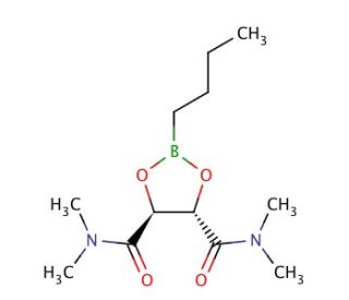 Butylboronic acid N,N,N&prime;,N&prime;-tetramethyl-D-tartaric acid diamide ester (CAS 161344-84-9) - chemical structure image