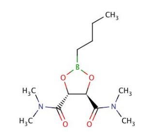 Butylboronic acid N,N,N&prime;,N&prime;-tetramethyl-L-tartaric acid diamide ester (CAS 161344-85-0) - chemical structure image