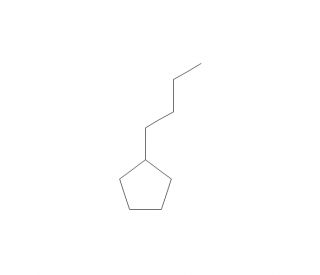 Butylcyclopentane (CAS 2040-95-1) - chemical structure image