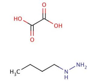 Butylhydrazine oxalate salt (CAS 40711-41-9) - chemical structure image