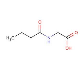 (butyrylamino)acetic acid - chemical structure image