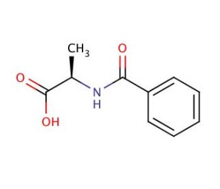 Bz-D-Ala-OH (CAS 17966-60-8) - chemical structure image