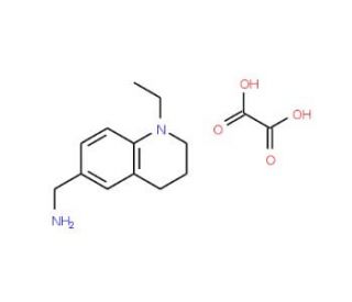 C-(1-Ethyl-1,2,3,4-tetrahydro-quinolin-6-yl)-methylamine oxalate - chemical structure image