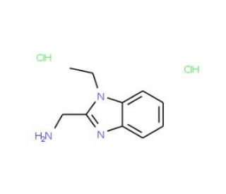 C-(1-Ethyl-1H-benzoimidazol-2-yl)-methylamine dihydrochloride - chemical structure image