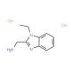 C-(1-Ethyl-1H-benzoimidazol-2-yl)-methylamine dihydrochloride - chemical structure image