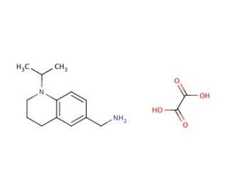 C-(1-Isopropyl-1,2,3,4-tetrahydro-quinolin-6-yl)-methylamine oxalate - chemical structure image