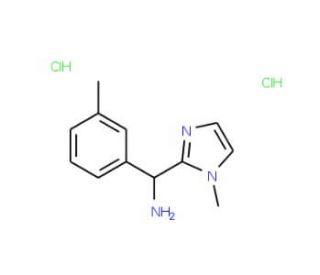C-(1-Methyl-1H-imidazol-2-yl)-C-m-tolyl-methylamine dihydrochloride - chemical structure image