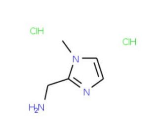 C-(1-Methyl-1H-imidazol-2-yl)-methylamine dihydrochloride - chemical structure image