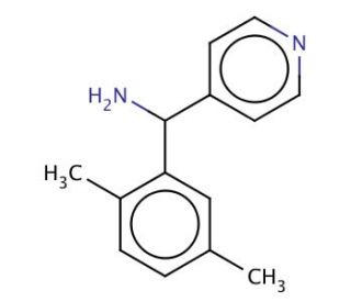 C-(2,5-Dimethyl-phenyl)-C-pyridin-4-yl-methylamine (CAS 889939-63-3) - chemical structure image