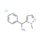 C-(2-Methyl-2H-pyrazol-3-yl)-C-phenyl-methylamine hydrochloride - chemical structure image