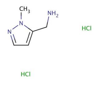 C-(2-Methyl-2H-pyrazol-3-yl)-methylamine dihydrochloride - chemical structure image
