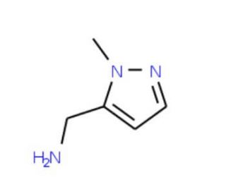C-(2-Methyl-2H-pyrazol-3-yl)-methylamine - chemical structure image