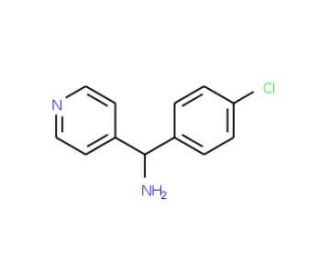 C-(4-Chloro-phenyl)-C-pyridin-4-yl-methylamine (CAS 883548-16-1) - chemical structure image