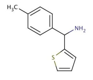 C-Thiophen-2-yl-C-p-tolyl-methylamine (CAS 852956-40-2) - chemical structure image