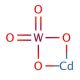 Cadmium tungstate (CAS 7790-85-4) - chemical structure image